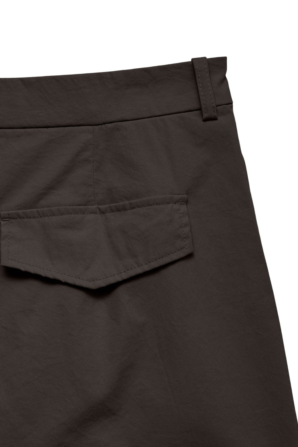 Meng MidWaist raukšlėtos plačios kelnės – šokoladinis tortas