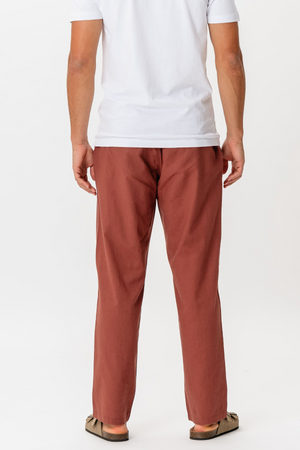 Lininiai Pants - Terakota