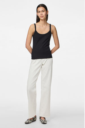 Gali dirželis viršuje - juoda