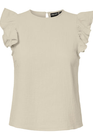 Sastina O-Neck Top - Silver Lining