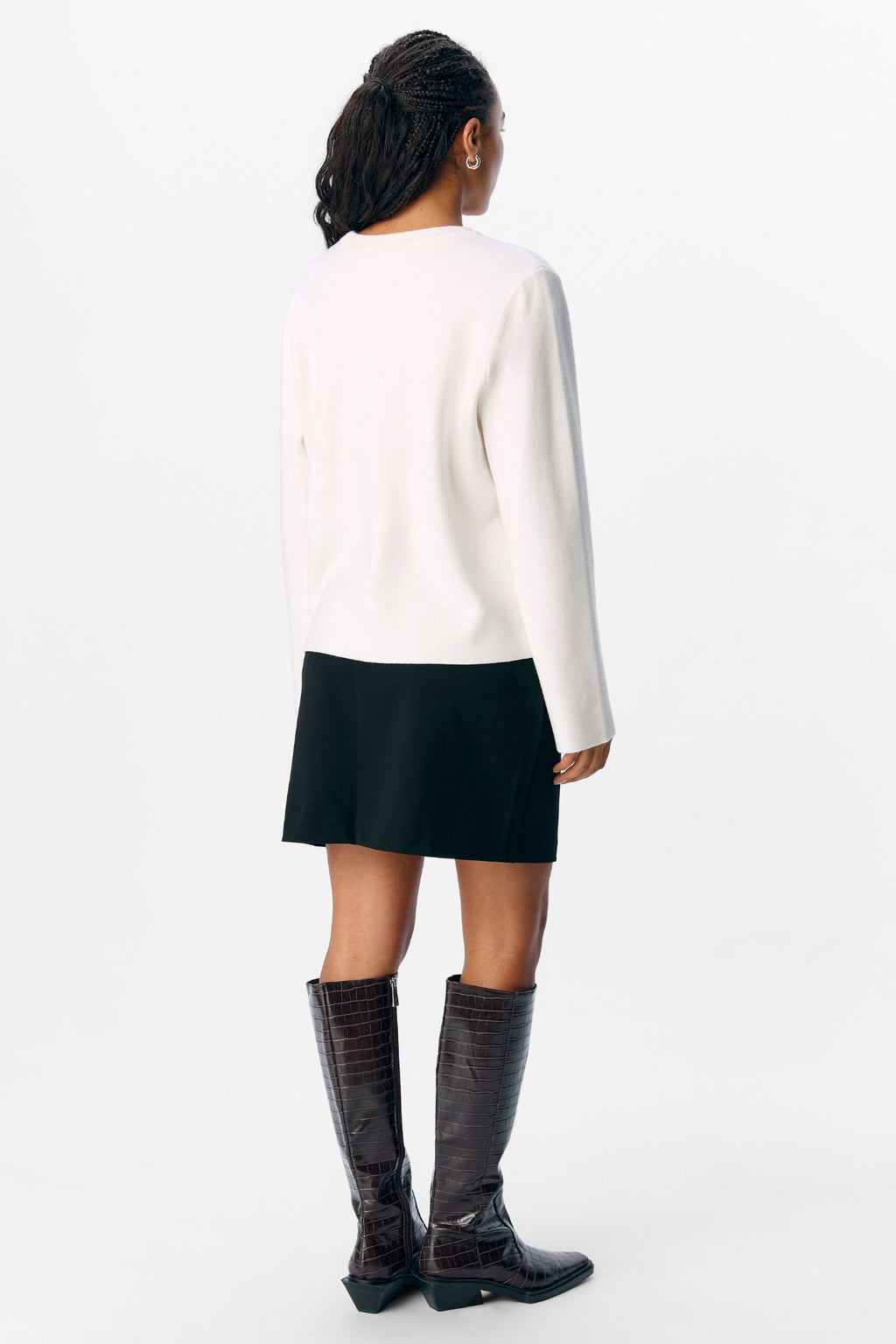 Reynard O-Neck Megztinis - Cloud Dancer