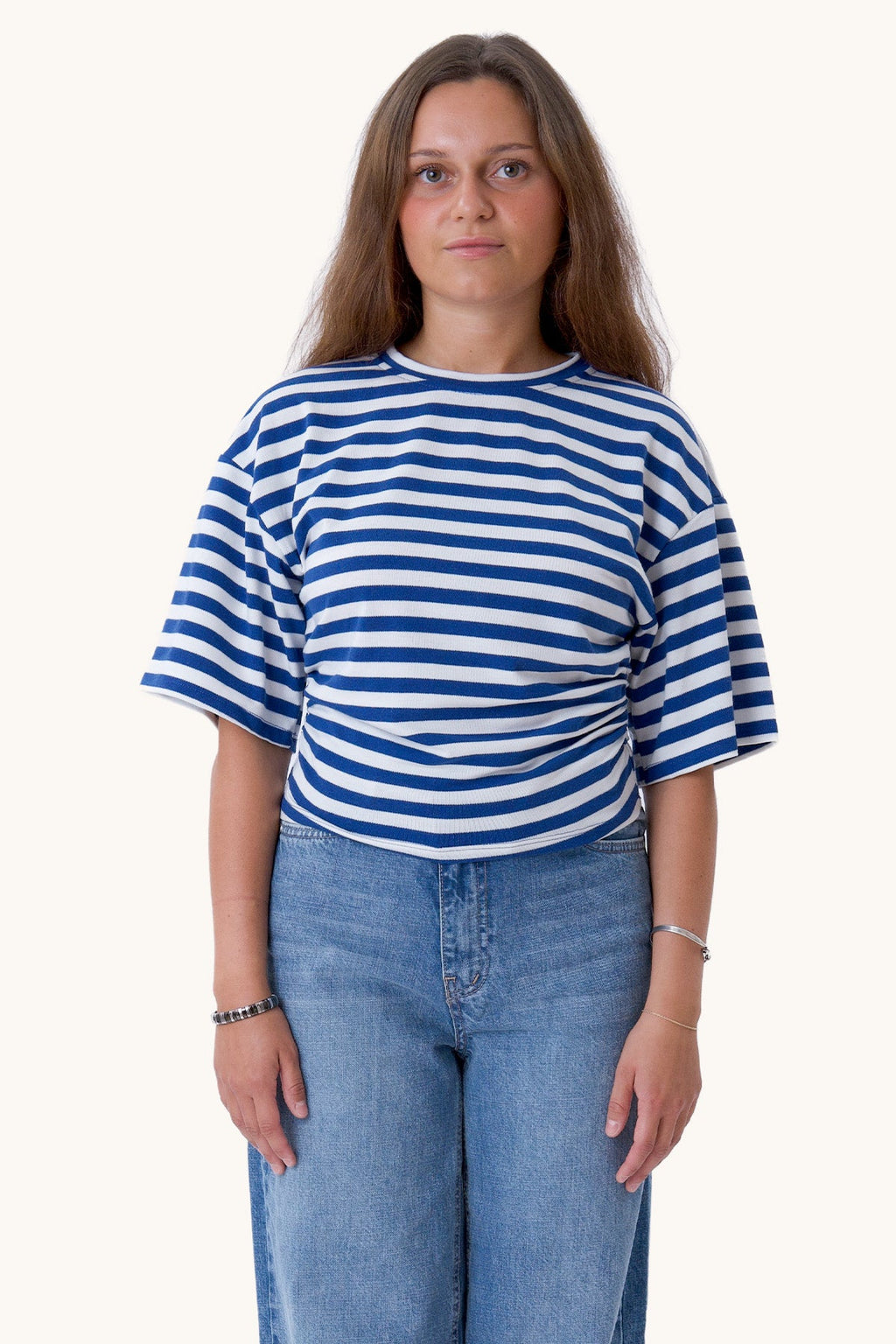 Pataya T-shirt - Blue/White
