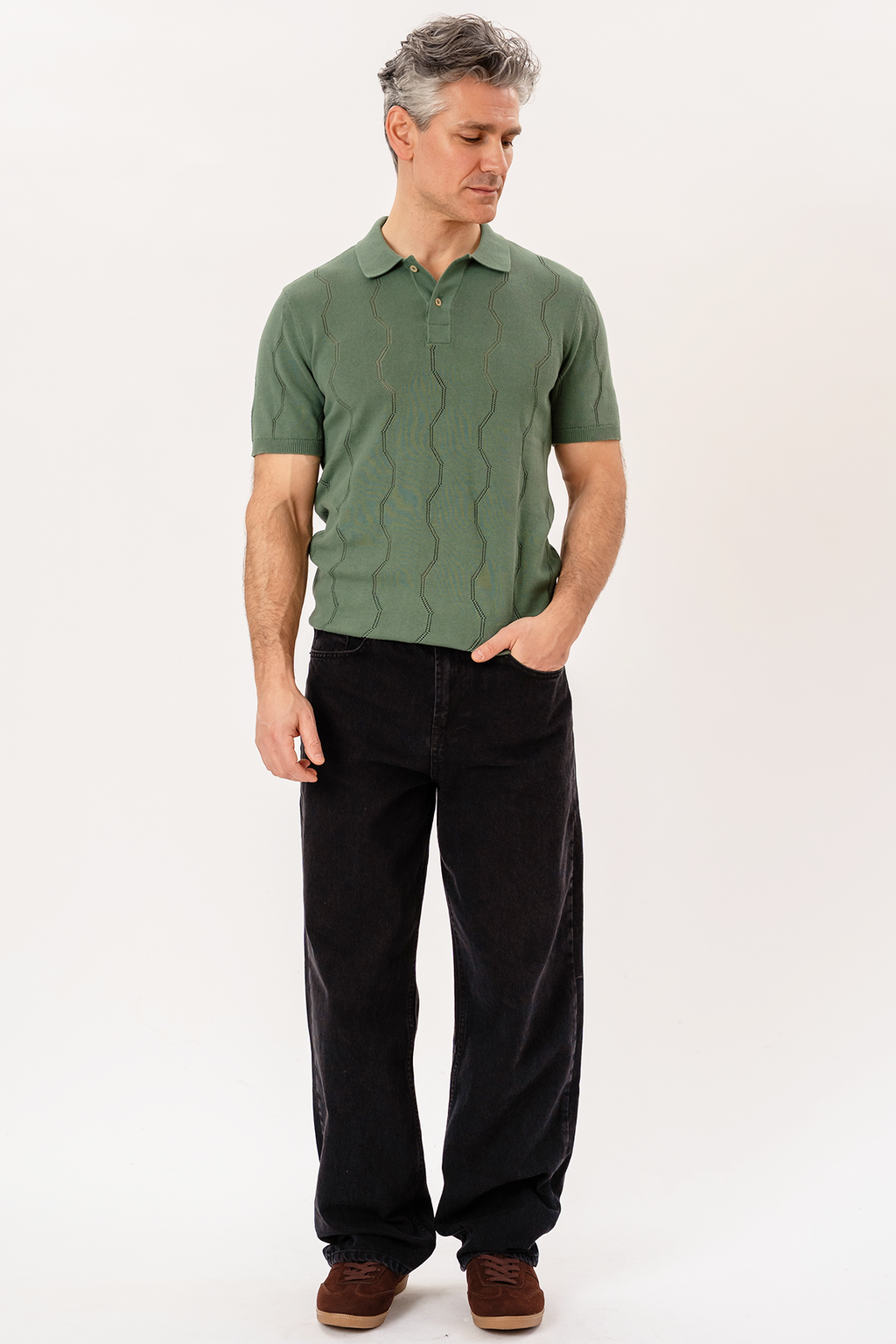 Duran Knit Polo - Green