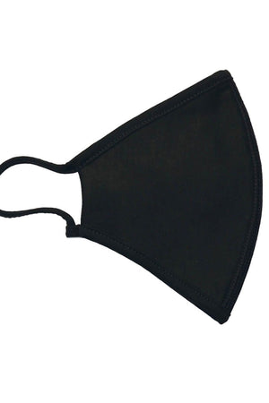 10 vnt. Audinio kaukė su 3 sluoksniais - juoda (ekologiška medvilnė)