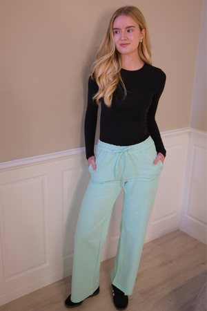 Sweatpants Wide - Dusty Green