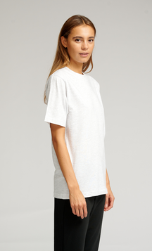 Oversized T-shirt - Light Grey Melange