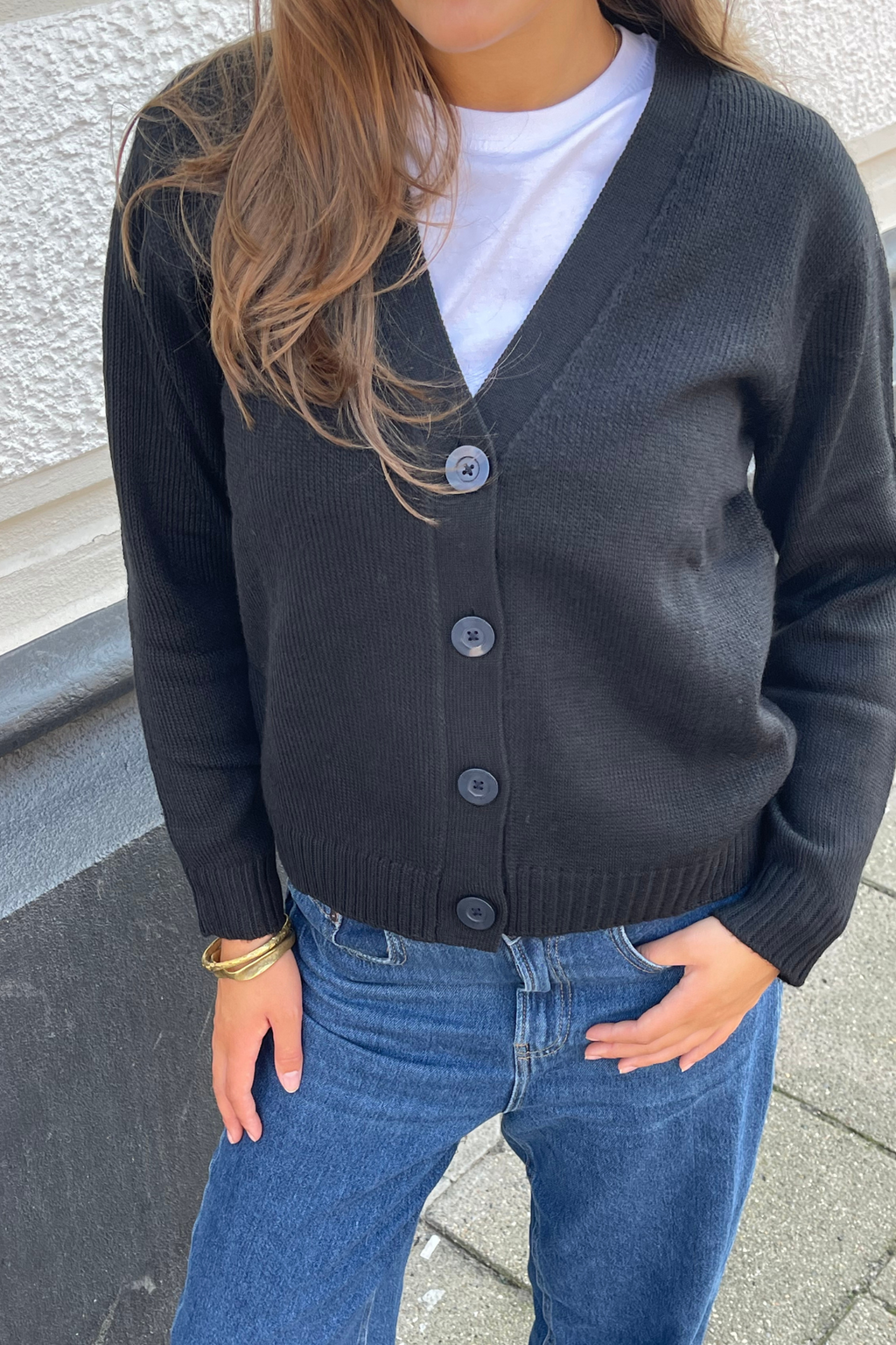 Megztas megztinis - juodas