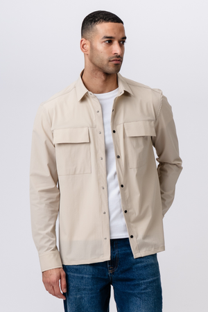 Silas Overshirt - smėlio spalvos