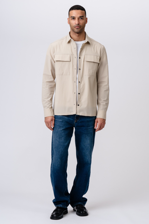 Silas Overshirt - smėlio spalvos