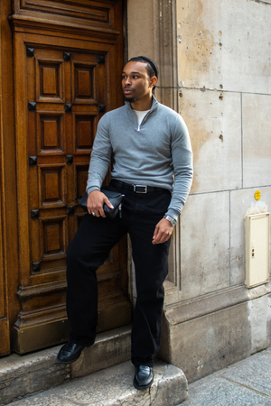 Straight Cotton Chino – juoda