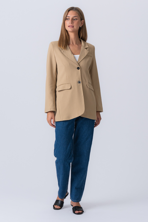 Claire Oversized „Blazer“ - smėlio spalvos