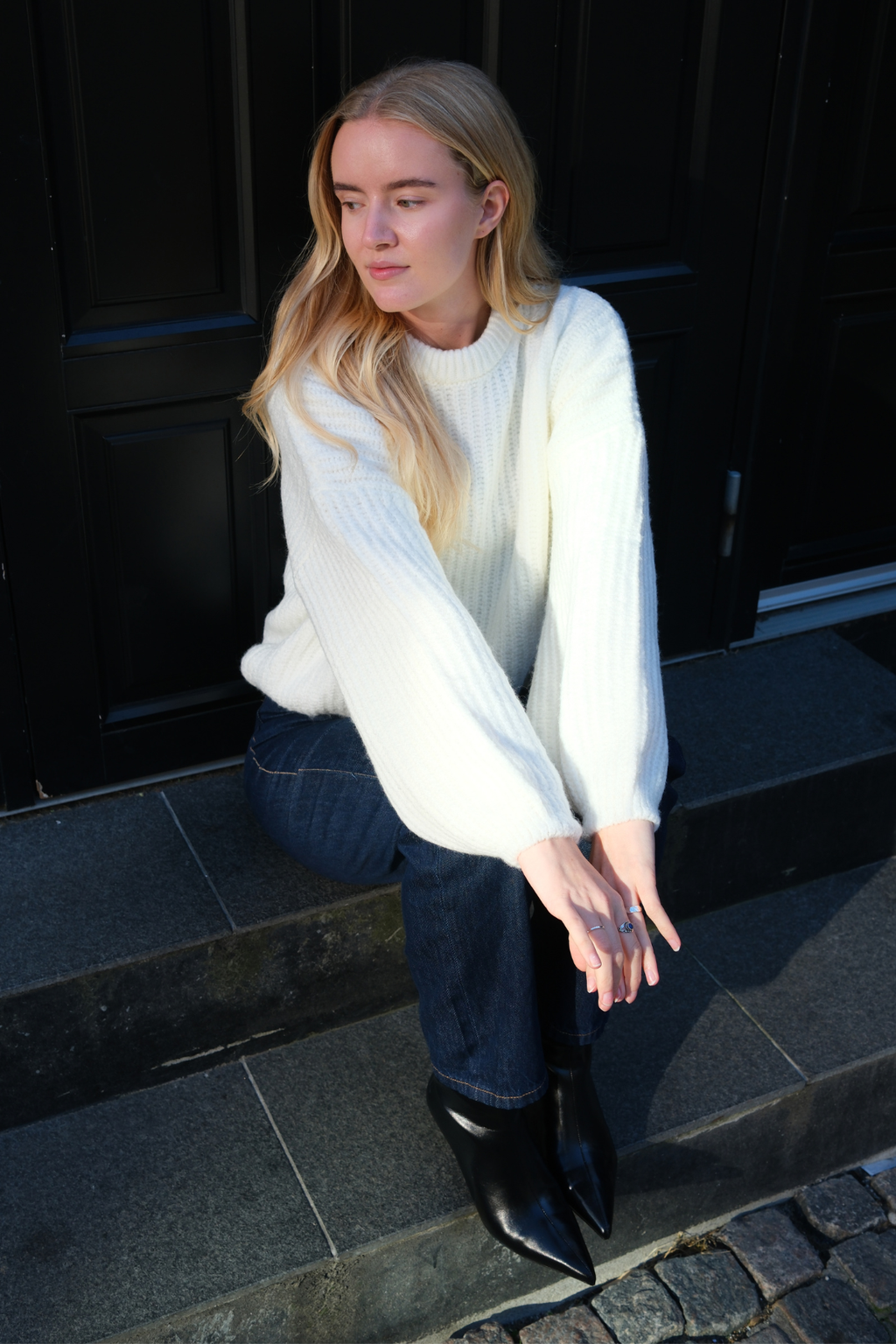 Gabriela Knit - balta