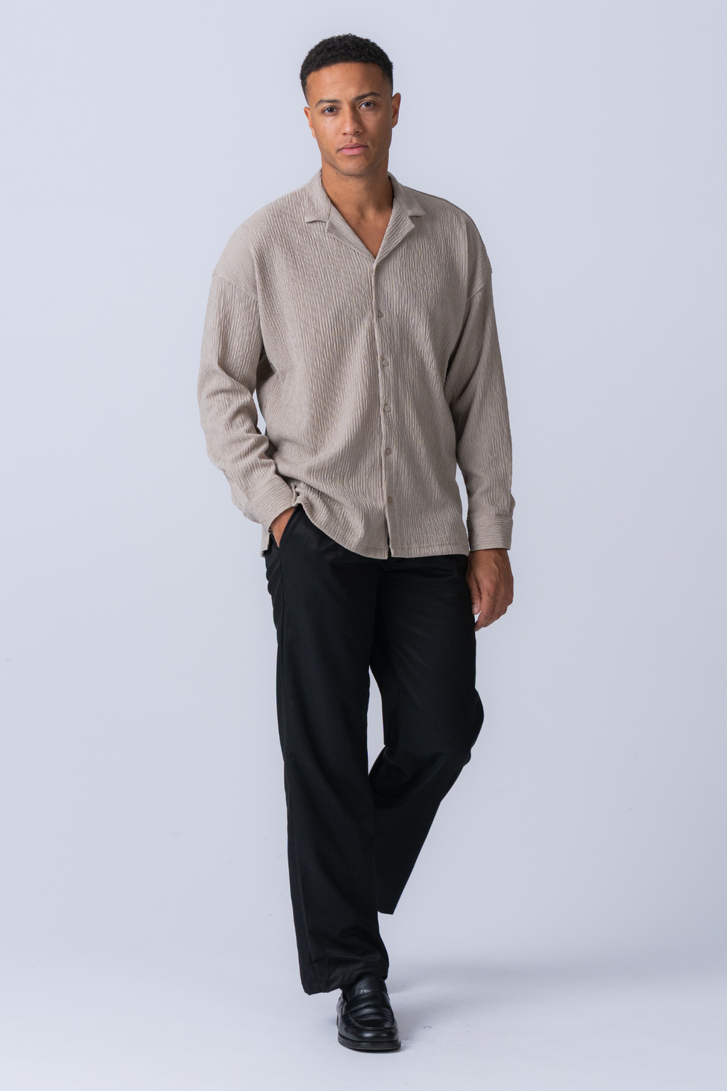 Aidano marškinėliai - smėlio spalvos