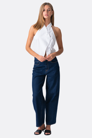 „Silva“ dryžuota viršus - balta