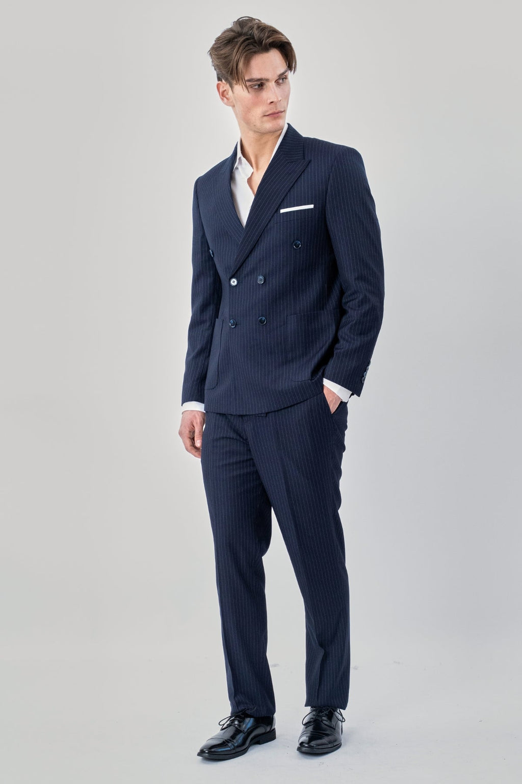 Classic Blazer - Navy Pinstripe