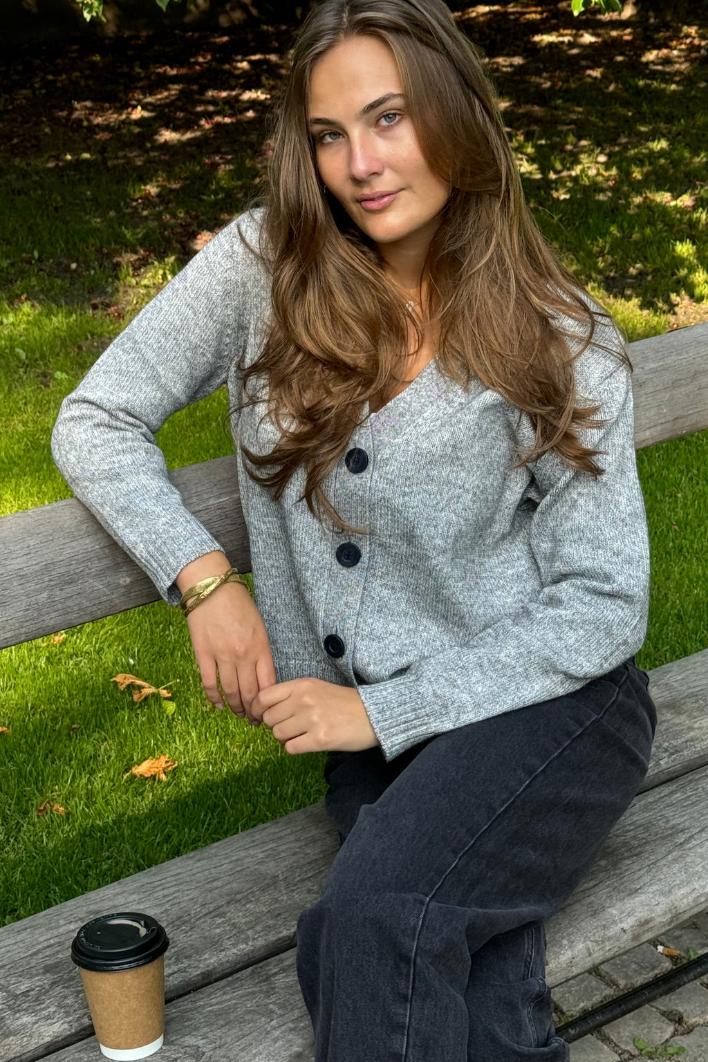 Megztas megztinis - šviesiai pilka melange