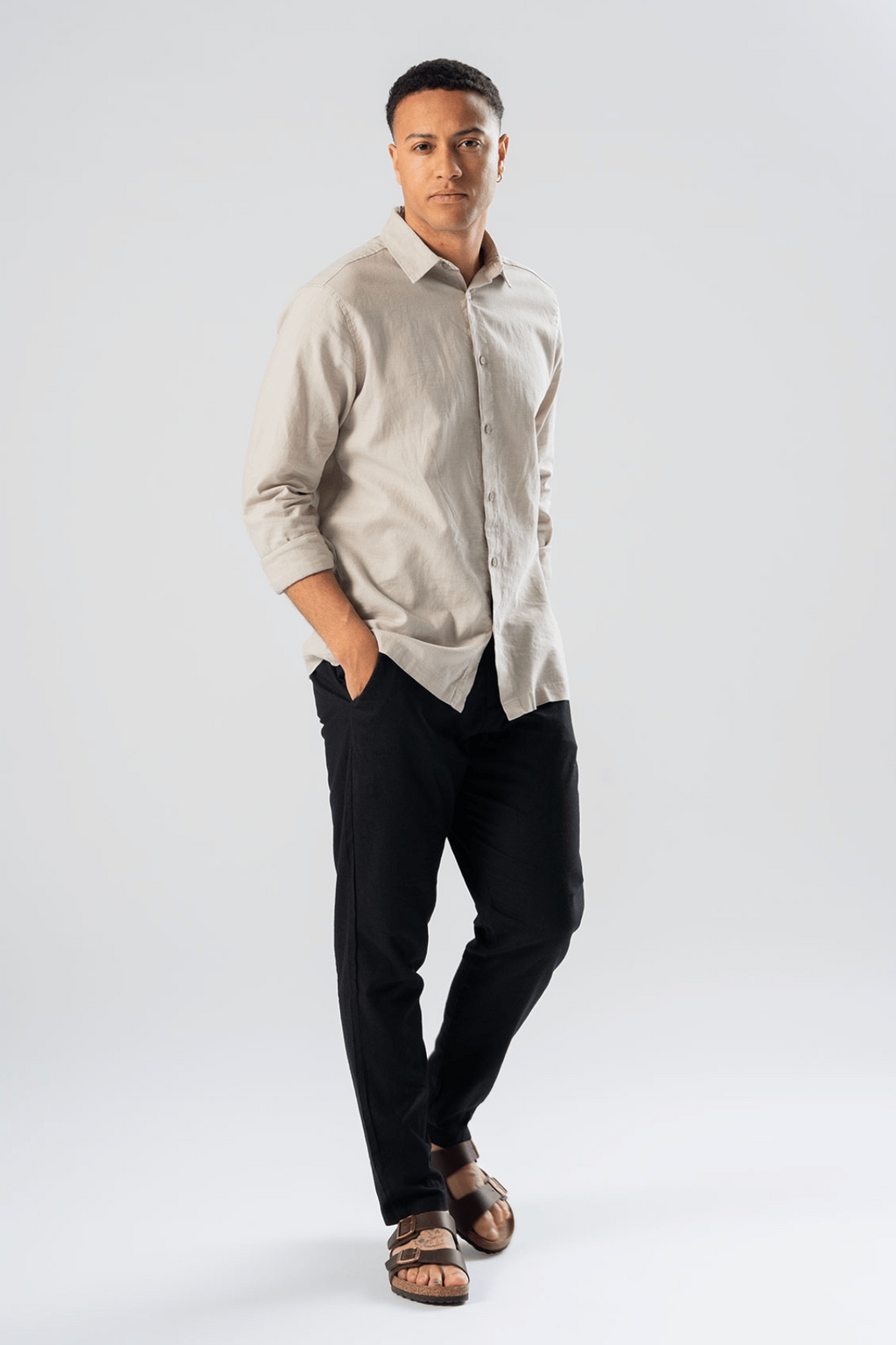 Linen Pants - Black