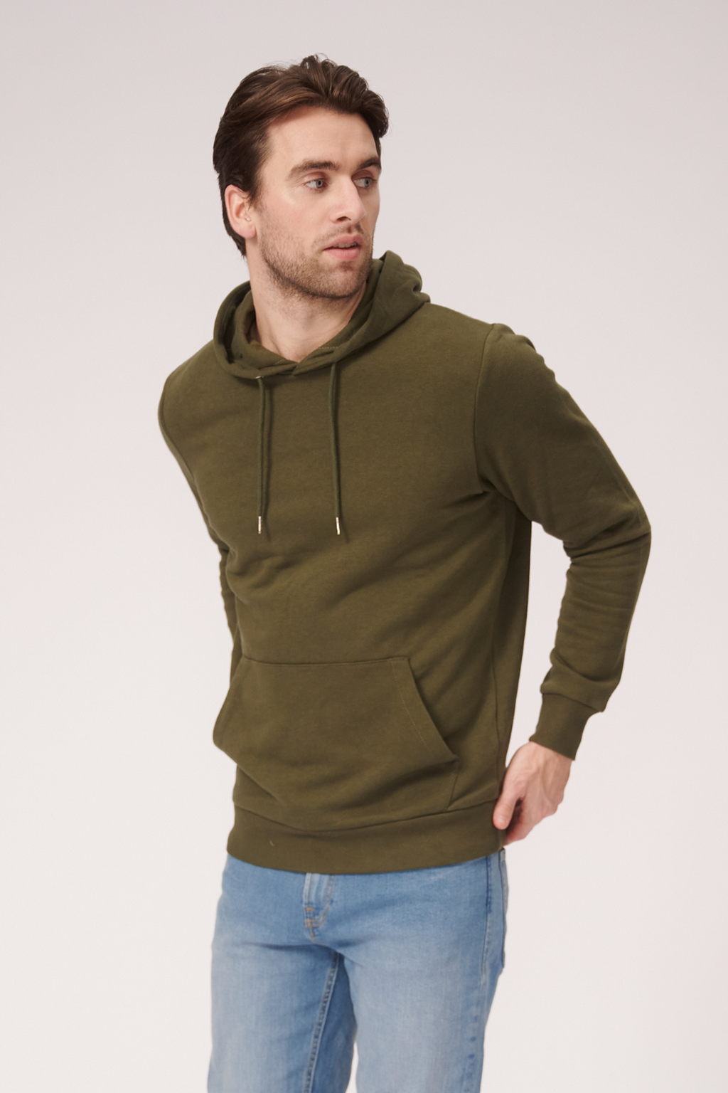 Basic Hoodie prakaitas - tamsiai žalia