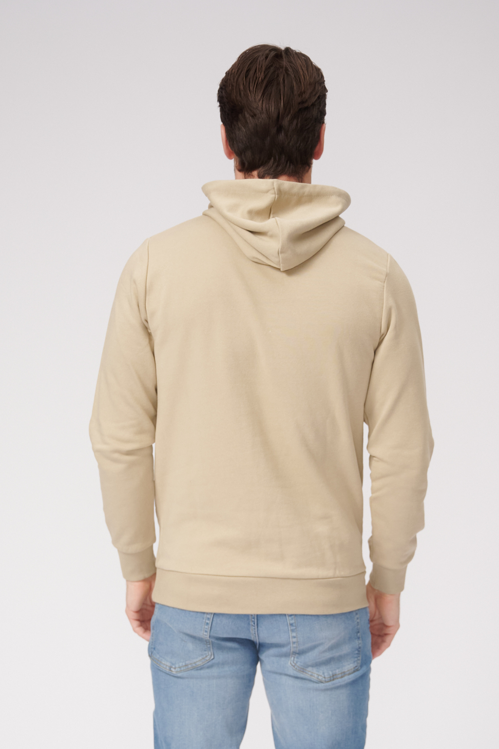 Basic Hoodie prakaitas - tamsus smėlio spalvos