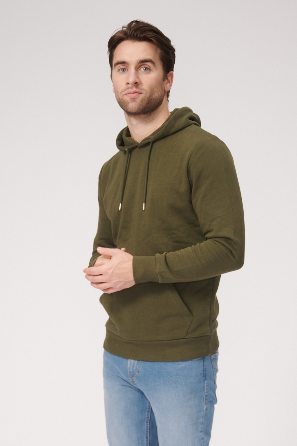 Basic Hoodie prakaitas - tamsiai žalia