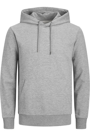 Basic Hoodie Sweat - Light Grey Melange