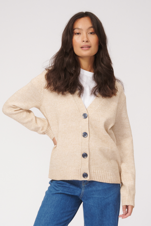 Knitted Cardigan - Beige