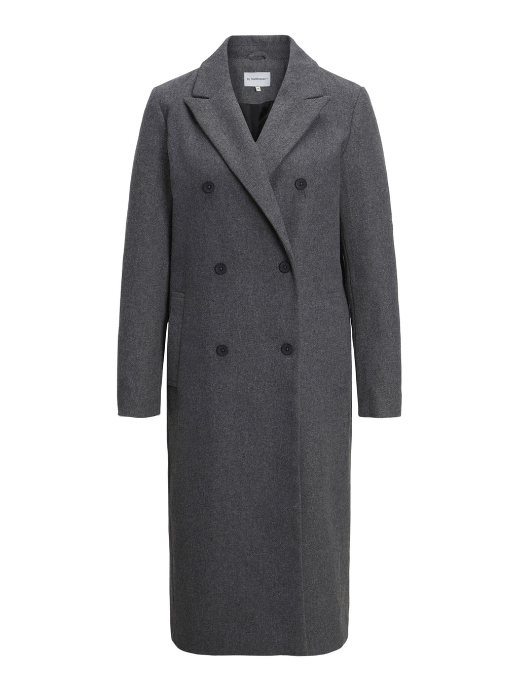 Classic Wool Coat - Dark Grey Melange