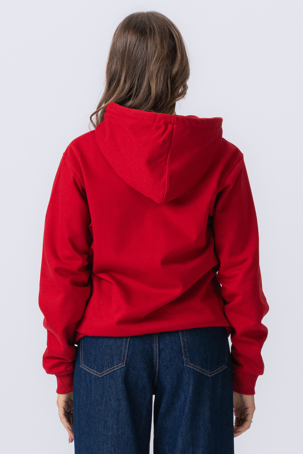 Basic zip hoodie - Red