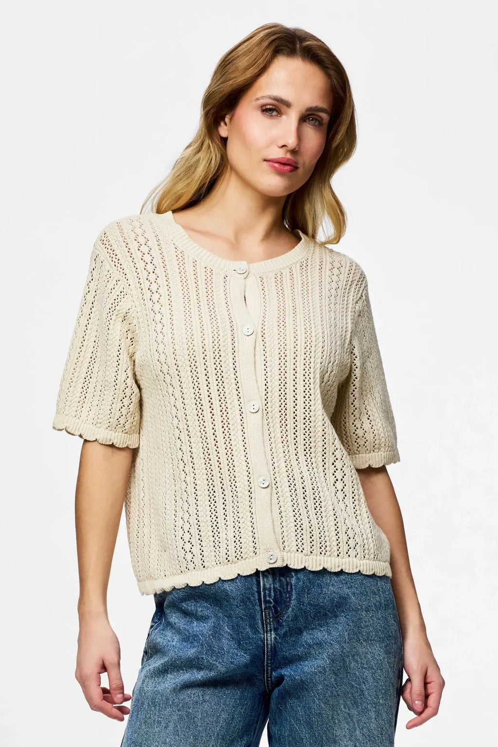 Nuka O-Neck Knit - beržas