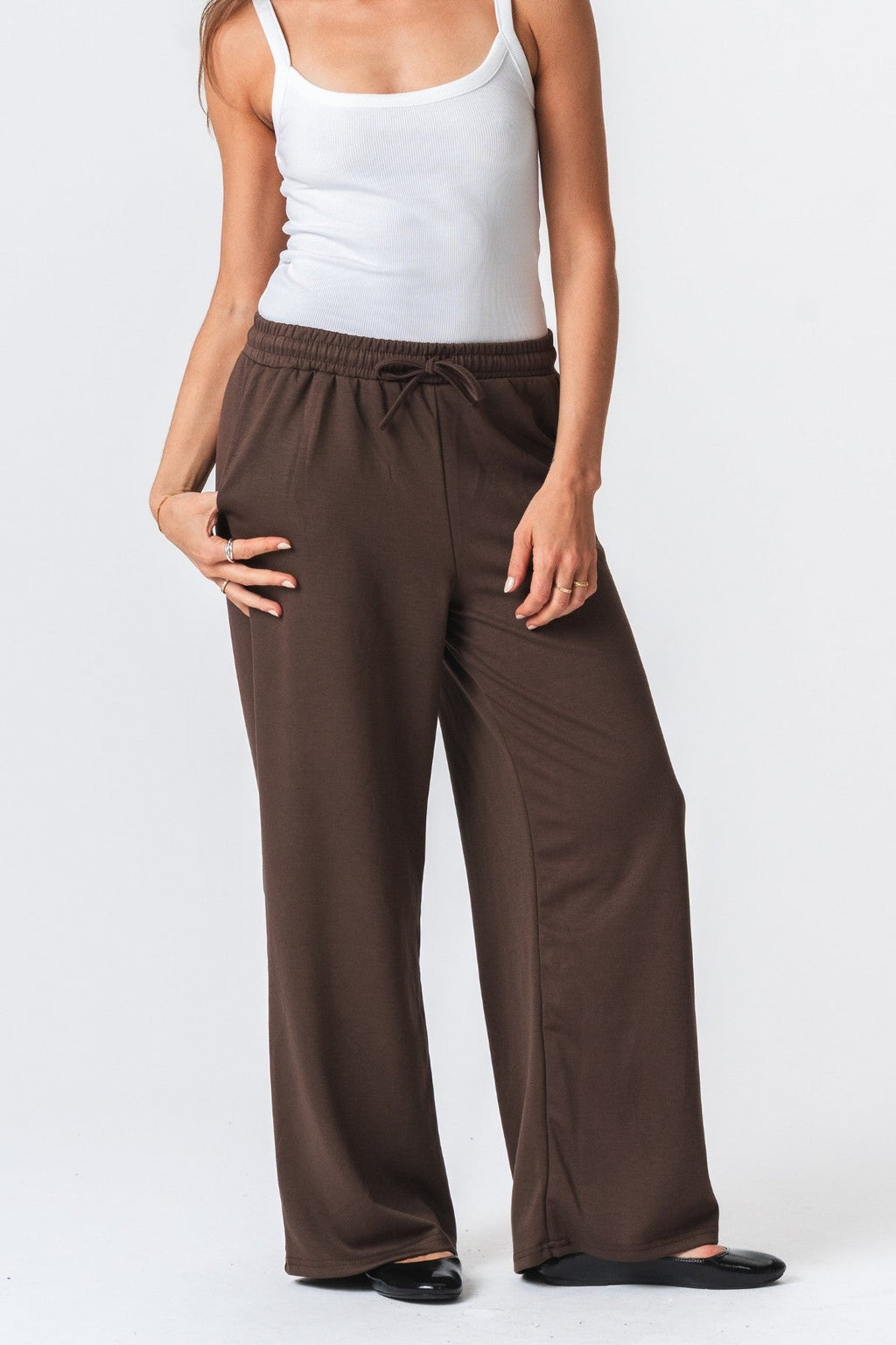 Lėja laisva Pants - Ruda