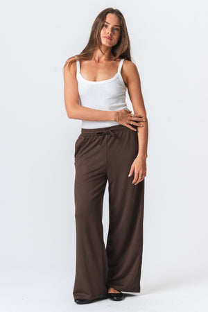 Lėja laisva Pants - Ruda
