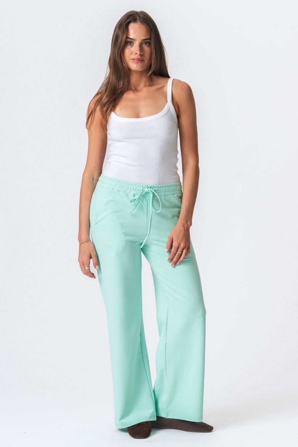 Sweatpants Wide - Dusty Green