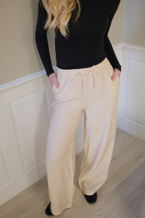 Mia Pants - smėlio spalvos