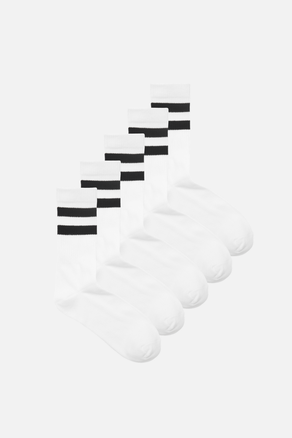 Paveldo teniso kojinės 5 vnt. - Balta/juoda