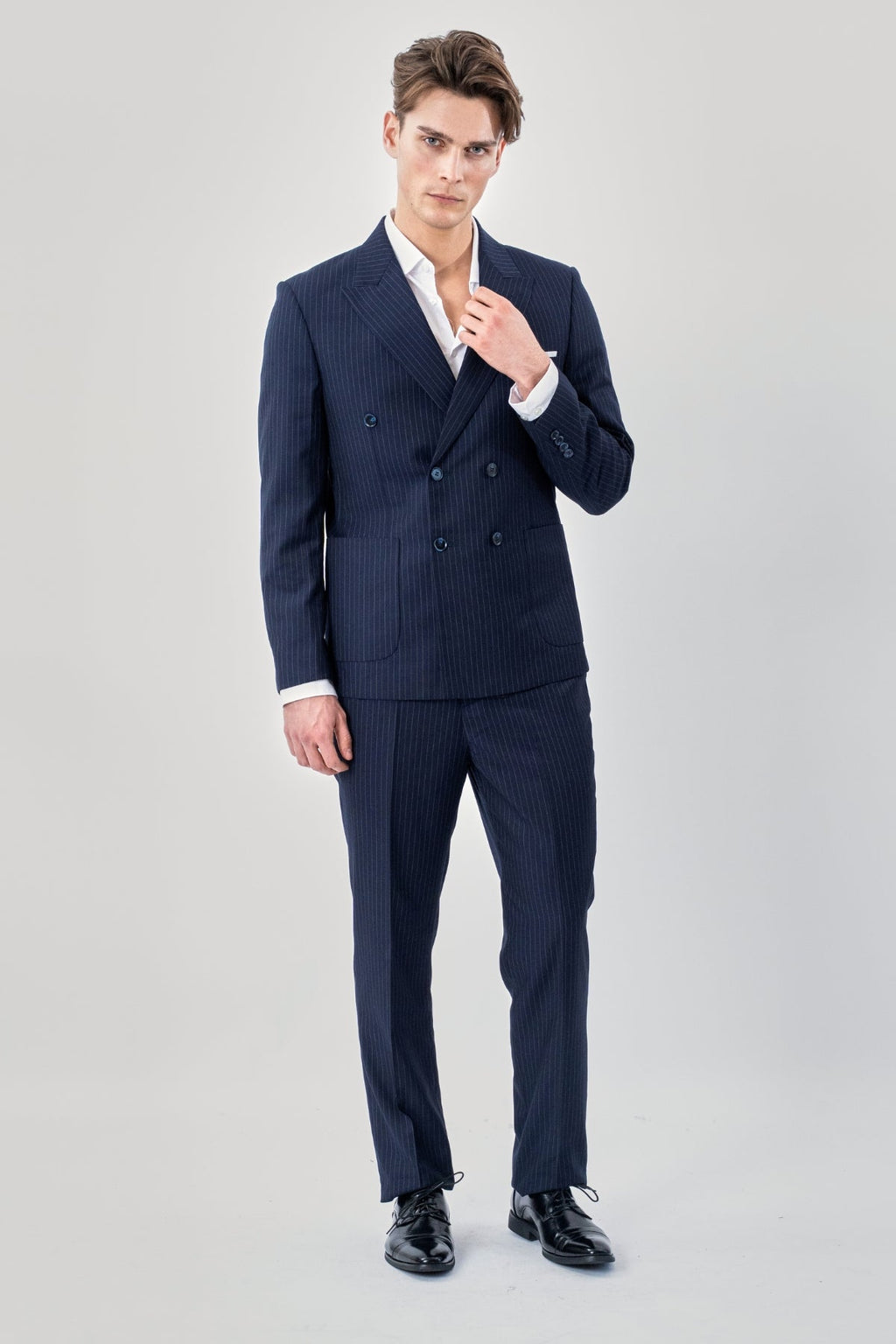 Classic Blazer - Navy Pinstripe