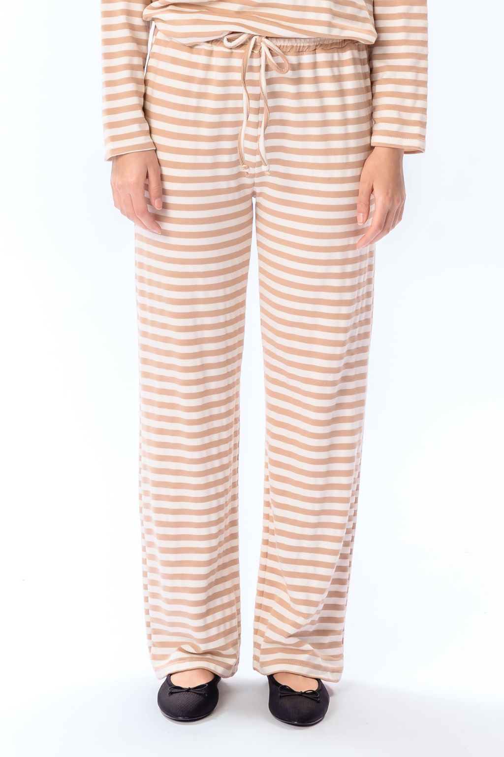 Nuimtas Pants - Smėlio spalvos