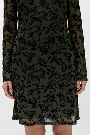 Adeline trumpa suknelė - „Kambaba Black“