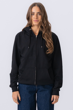 Basic zip hoodie - Black