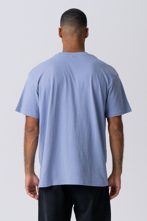 Heavy Oversized T-shirt - Viola Blue