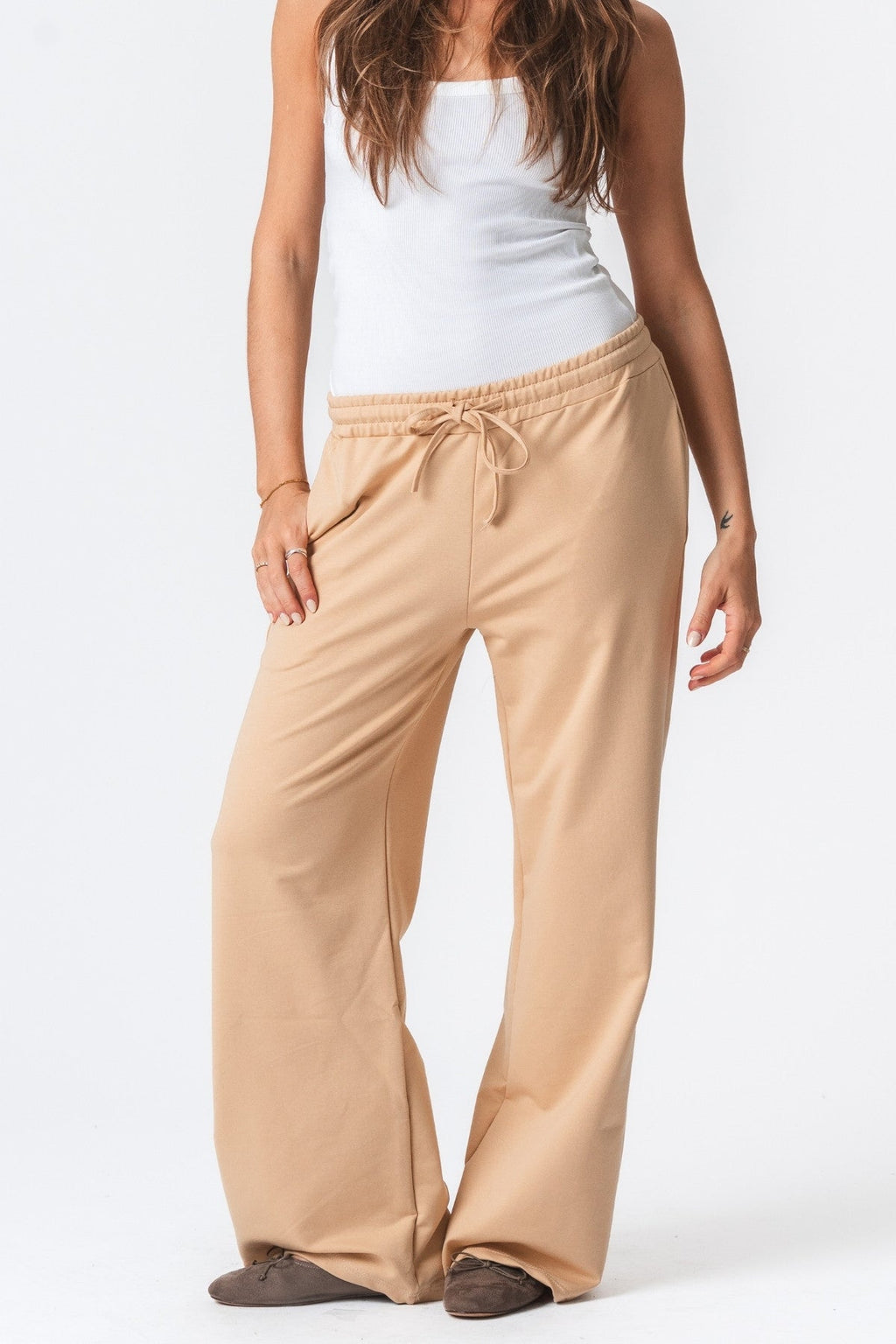 Sweatpants Wide - Sand