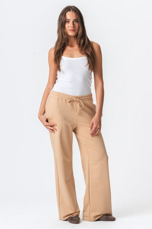 Sweatpants Wide - Sand
