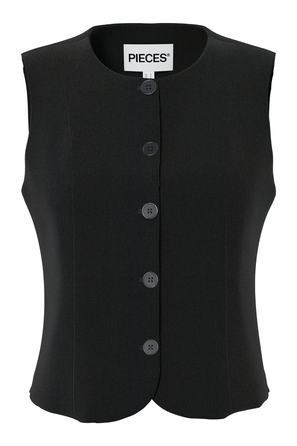Kamil Fitted Vest - juoda