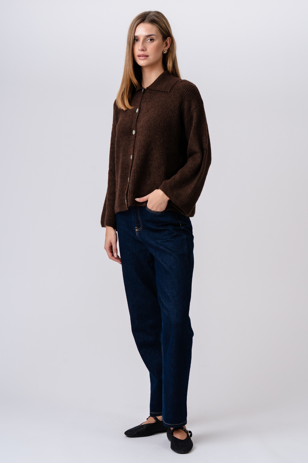 Josie Polo Knit – ruda
