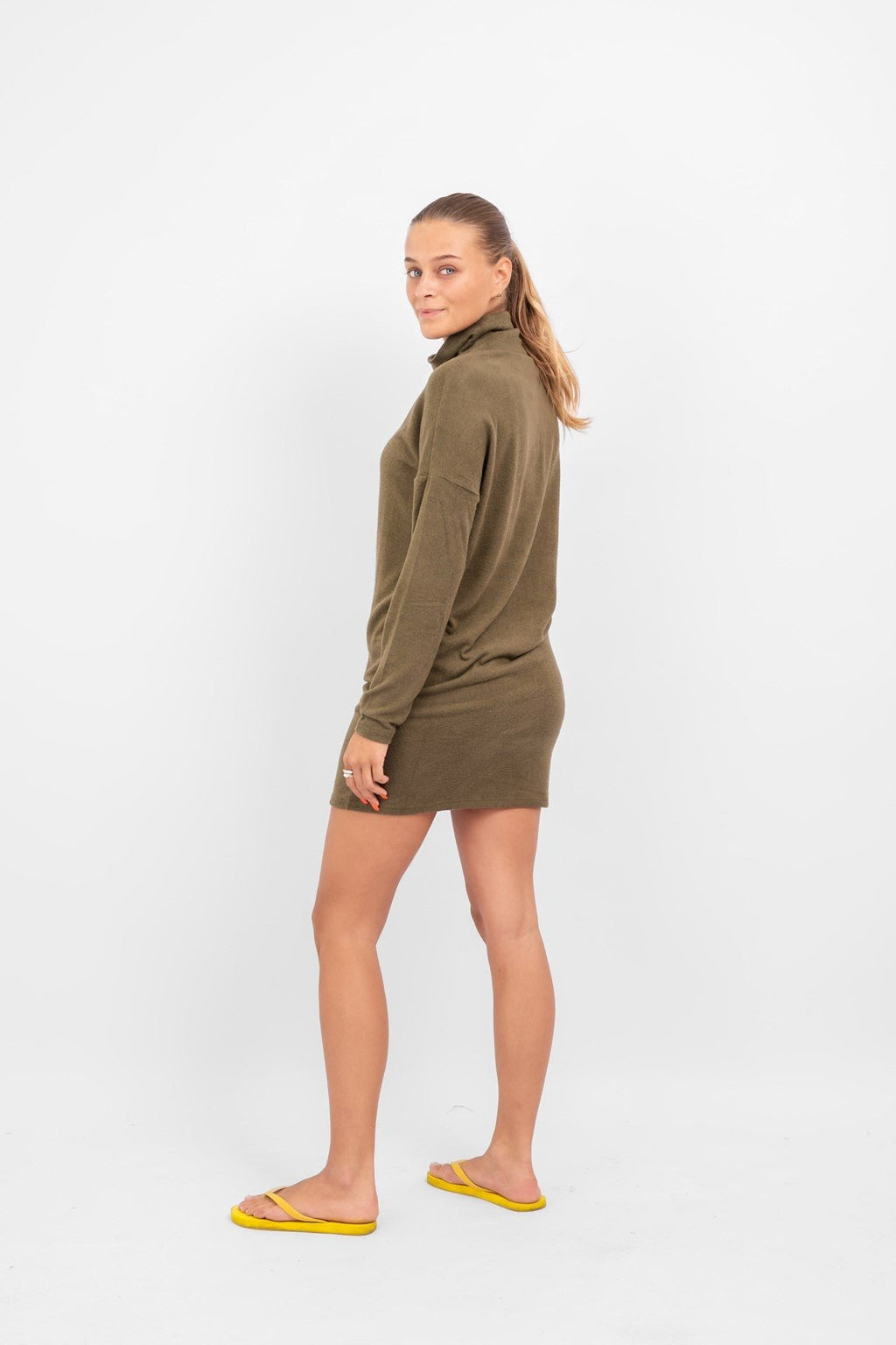 Sara knit dress - Dark green