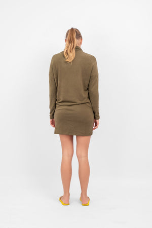 Sara knit dress - Dark green
