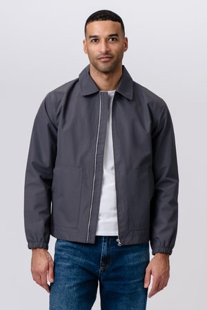 Trumpa striukė su užtrauktuku – pilka