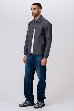 Trumpa striukė su užtrauktuku – pilka