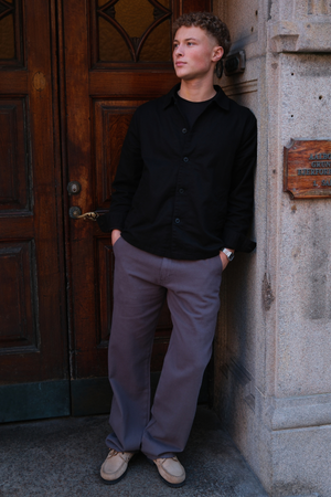 Straight Cotton Chino - Grey