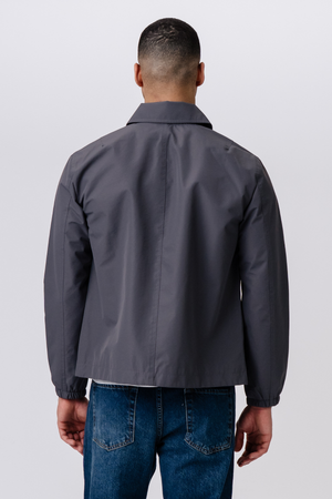 Trumpa striukė su užtrauktuku – pilka