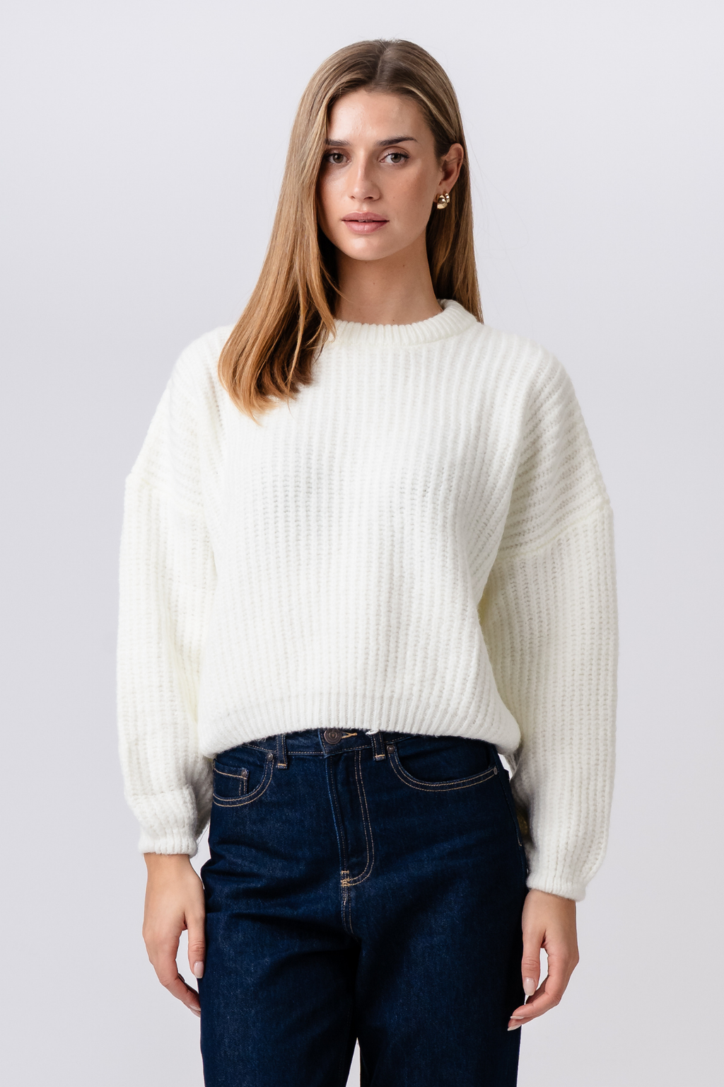 Gabriela Knit - balta